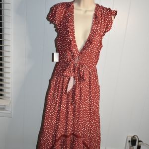 NWT Behind the Radar picnic maxi dress medium